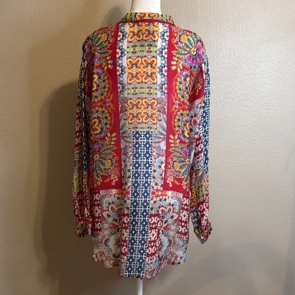 Johnny Was Size Medium Tunic - Picture 2 of 10